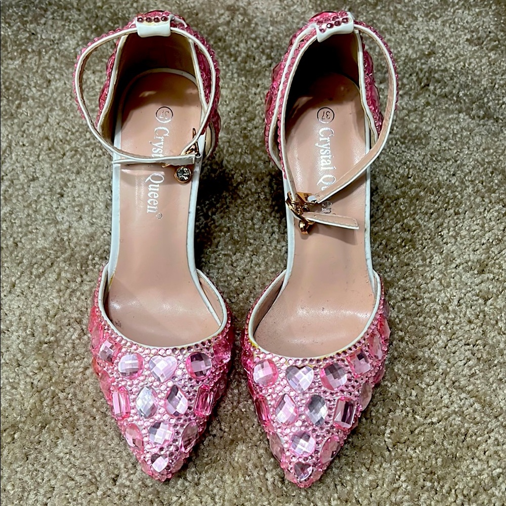 Pink Embellished Women's Shoes